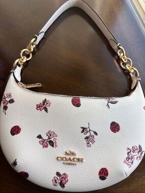Payton Hobo With Ladybug Floral Print Coach Shoulder Bag